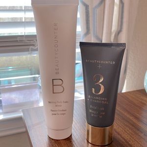 Beauty Counter Melting Body Balm and Charcoal Facial Mask